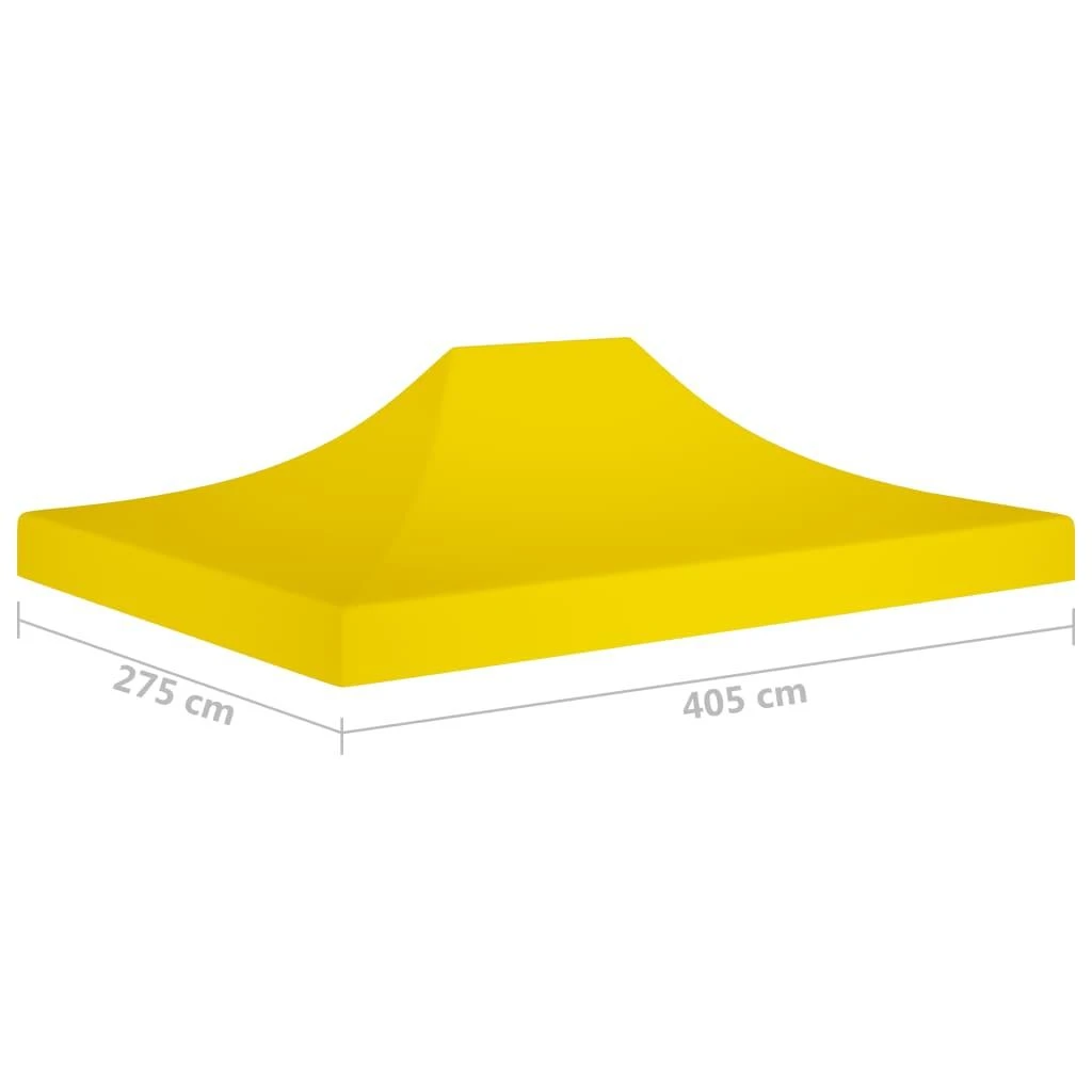 Proginės palapinės stogas, geltonos spalvos, 4x3m, 270 g/m²