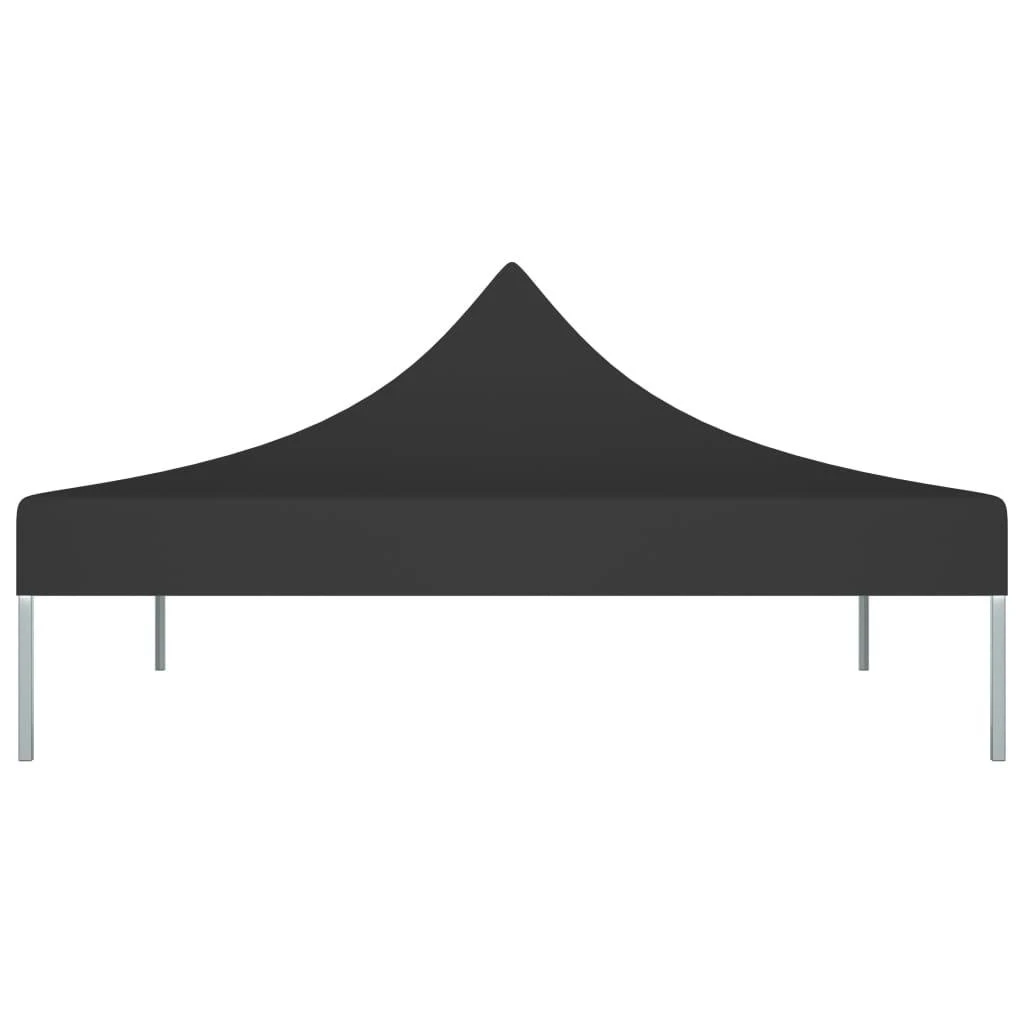 Proginės palapinės stogas, juodos spalvos, 2x2m, 270 g/m²
