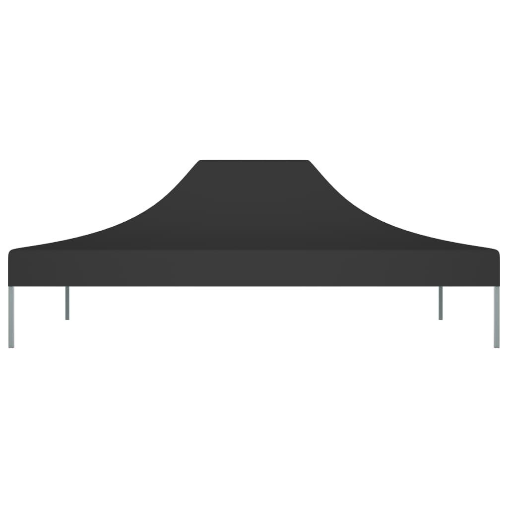 Proginės palapinės stogas, juodos spalvos, 4x3m, 270 g/m²