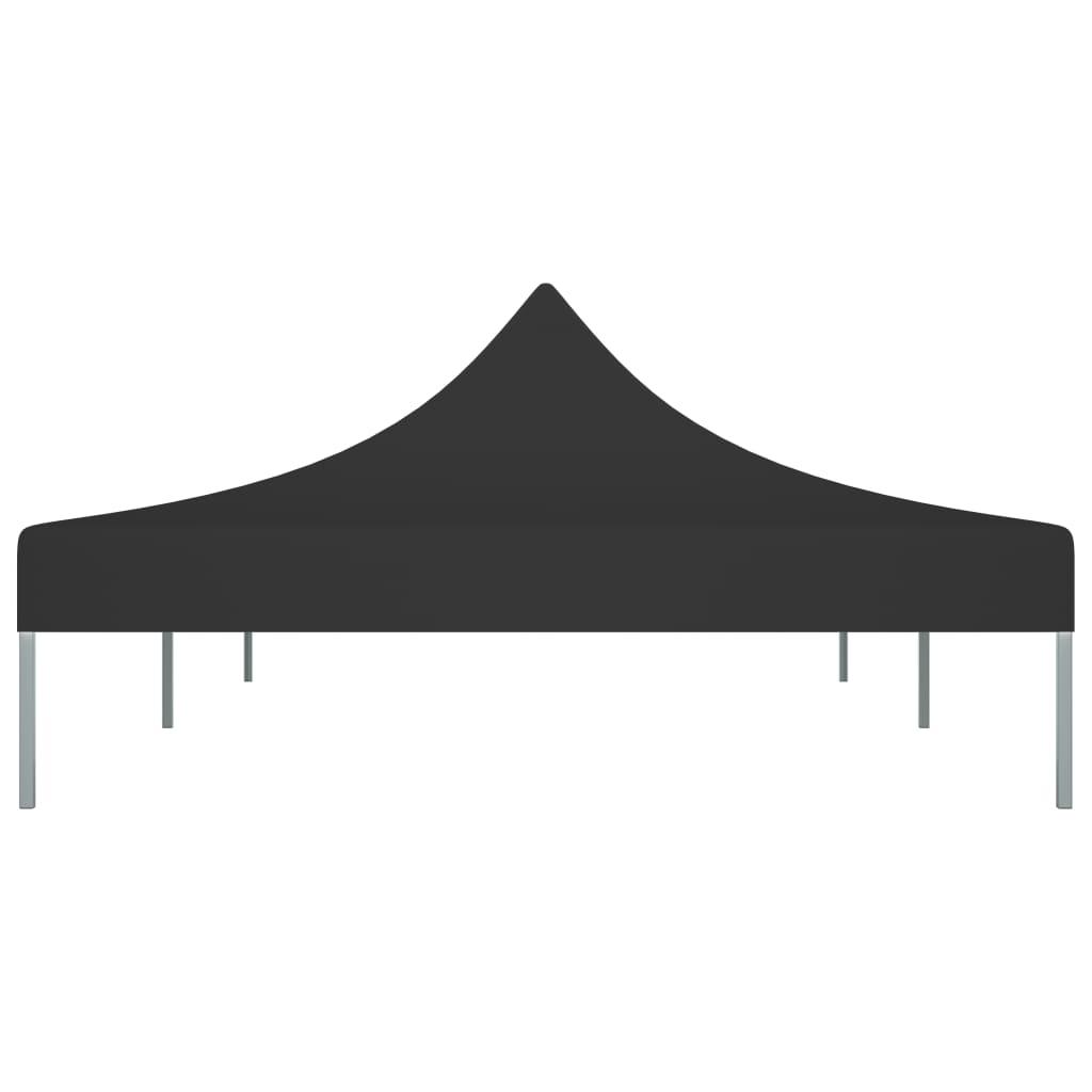 Proginės palapinės stogas, juodos spalvos, 6x3m, 270 g/m²