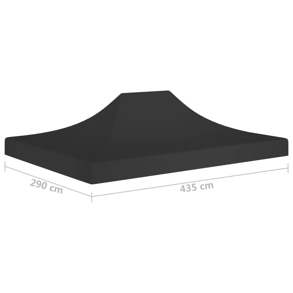 Proginės palapinės stogas, juodos spalvos, 4,5x3m, 270 g/m²