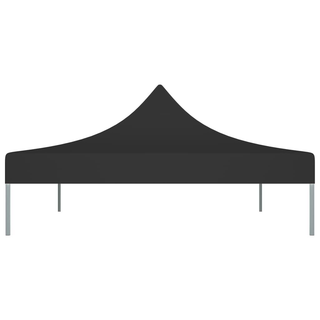 Proginės palapinės stogas, juodos spalvos, 4x3m, 270 g/m²