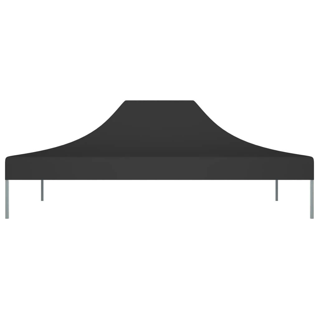 Proginės palapinės stogas, juodos spalvos, 4,5x3m, 270 g/m²