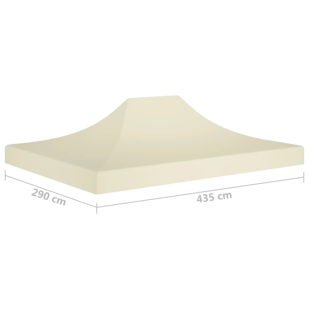 Proginės palapinės stogas, kreminės spalvos, 4,5x3m, 270 g/m²