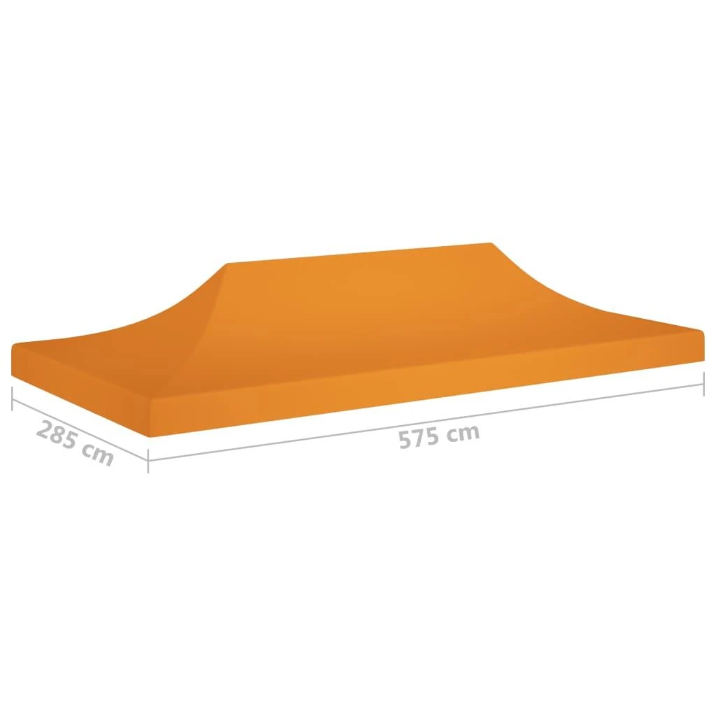 Proginės palapinės stogas, oranžinės spalvos, 6x3m, 270 g/m²