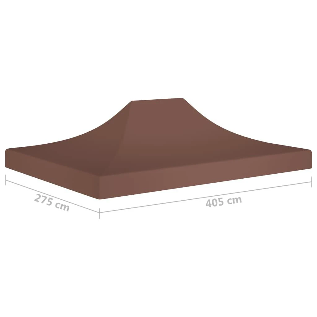 Proginės palapinės stogas, rudos spalvos, 4x3m, 270 g/m²