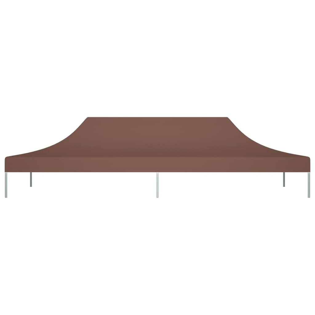 Proginės palapinės stogas, rudos spalvos, 6x3m, 270 g/m²