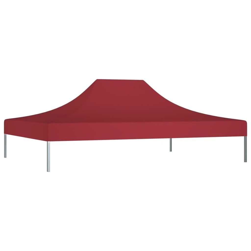 Proginės palapinės stogas, tamsiai raudonas, 4x3m, 270 g/m²