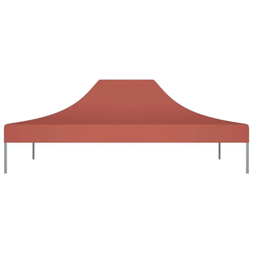 Proginės palapinės stogas, terakota spalvos, 4x3m, 270 g/m²