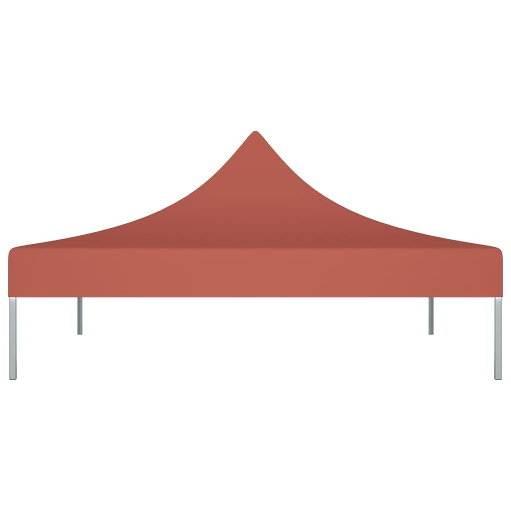 Proginės palapinės stogas, terakota spalvos, 3x3m, 270 g/m²