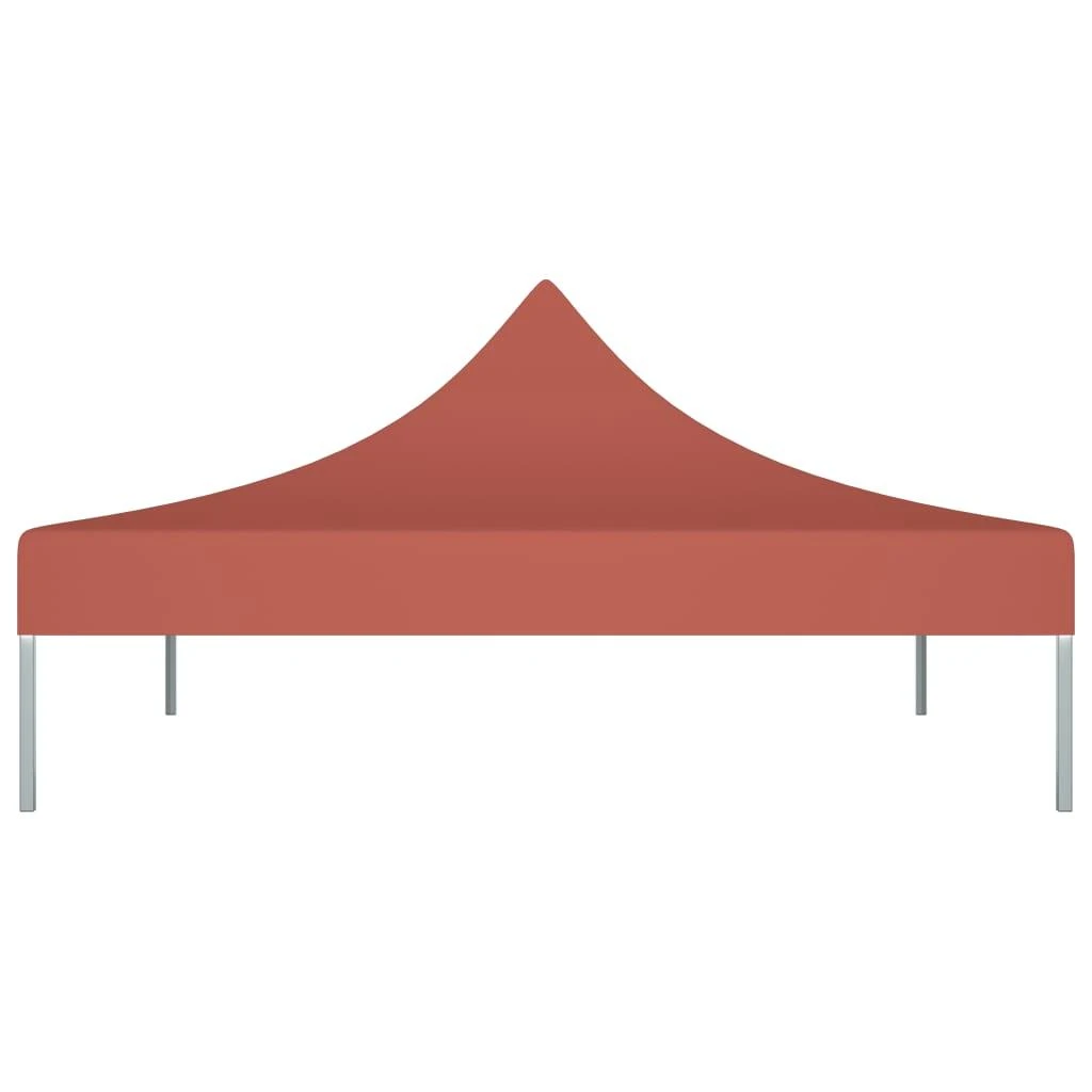 Proginės palapinės stogas, terakota spalvos, 3x3m, 270 g/m²