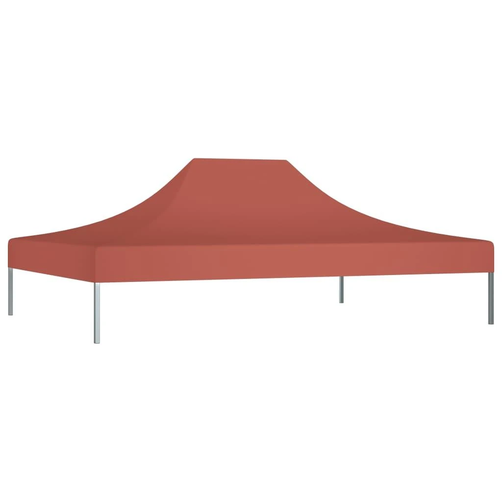 Proginės palapinės stogas, terakota spalvos, 4x3m, 270 g/m²