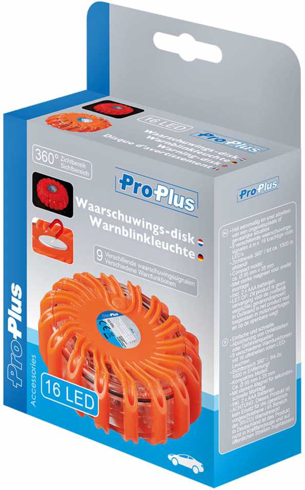 Įspėjimo ženklas BHP ProPlus 16 LED 5403 (Pažeista pakuotė)
