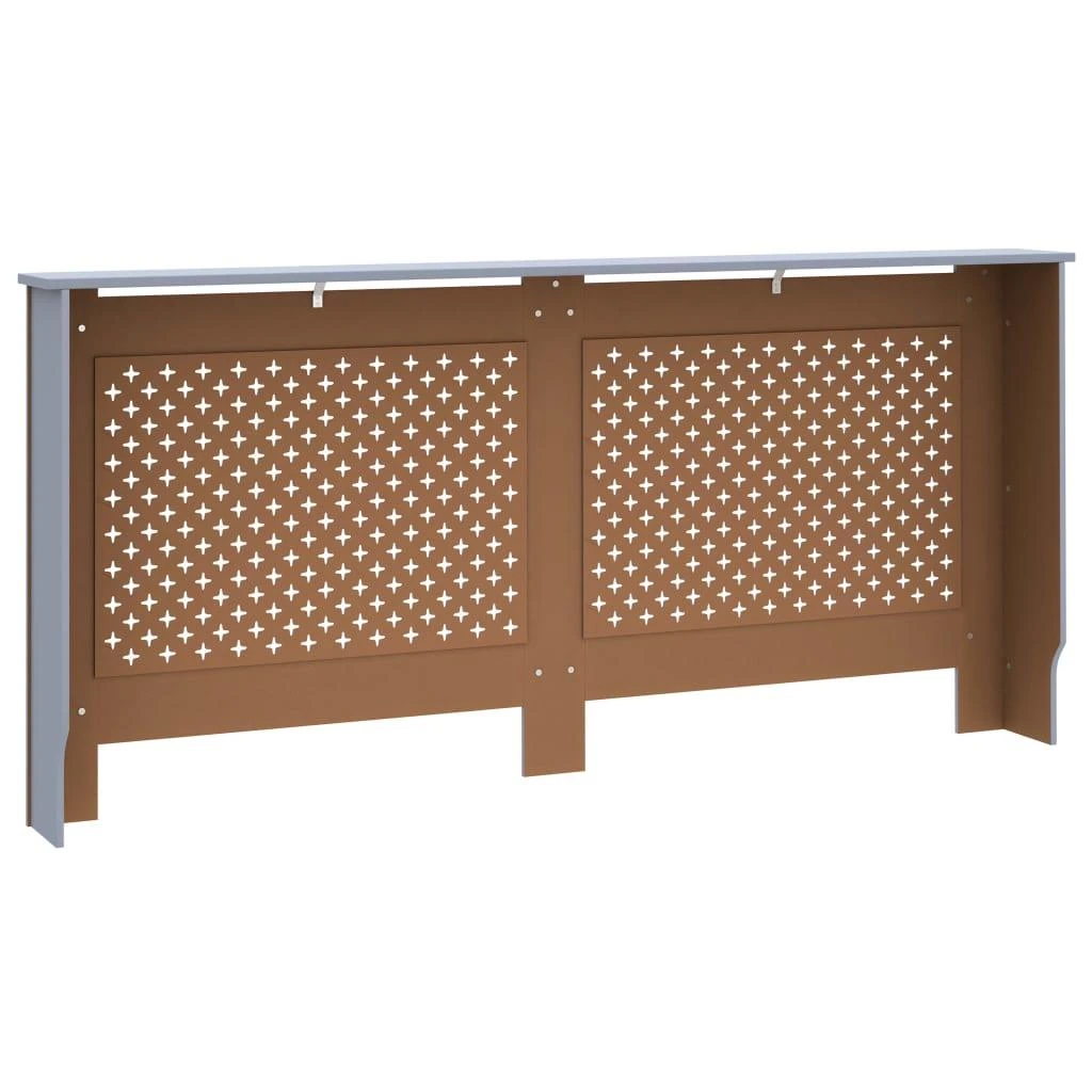 Radiatoriaus uždangalas, antracito spalvos, 172x19x81,5cm, MDF