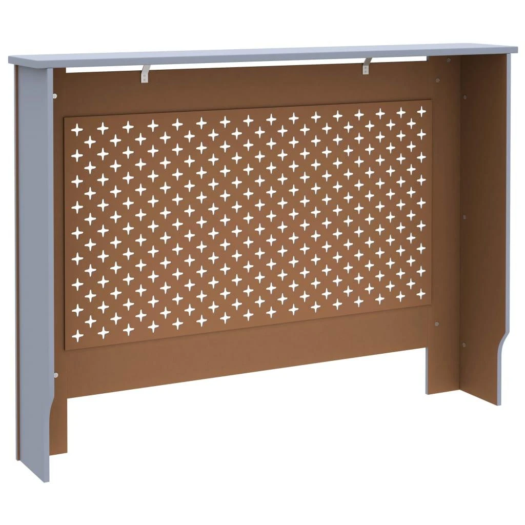 Radiatoriaus uždangalas, antracito spalvos, 112x19x81,5cm, MDF