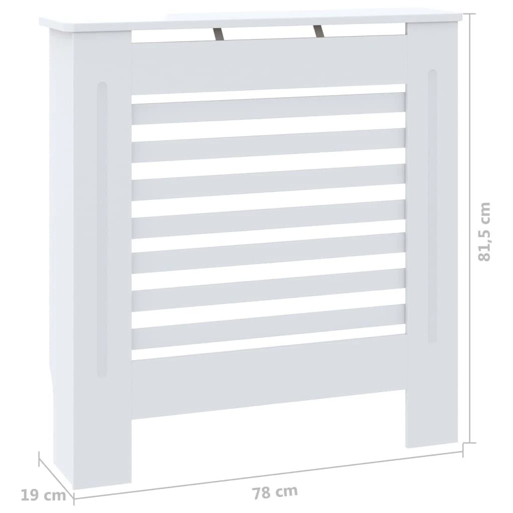 Radiatoriaus uždangalas, baltos spalvos, 78cm, MDF