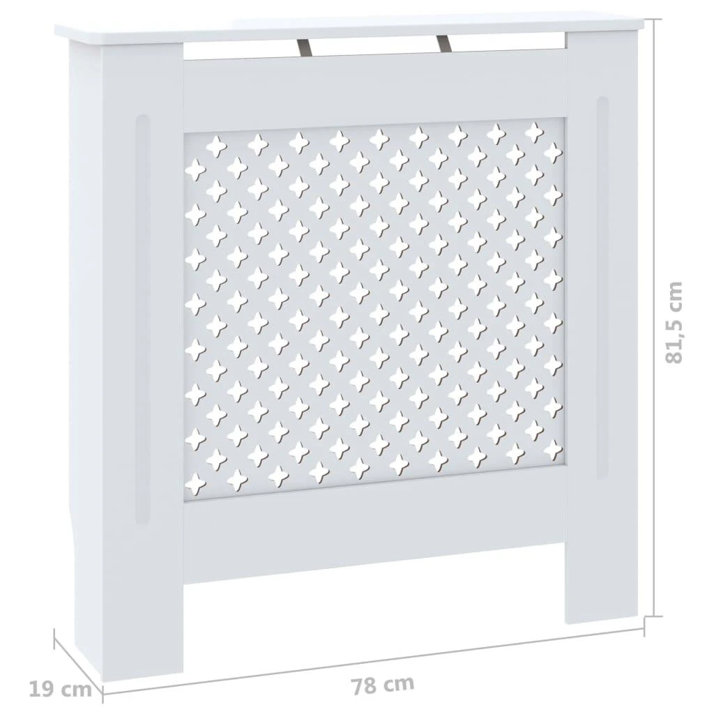 Radiatoriaus uždangalas, baltos spalvos, 78cm, MDF