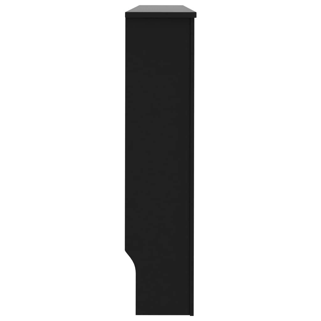 Radiatoriaus uždangalas, juodos spalvos, 152x19x81,5cm, MDF