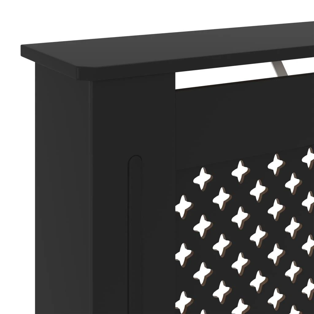 Radiatoriaus uždangalas, juodos spalvos, 78cm, MDF