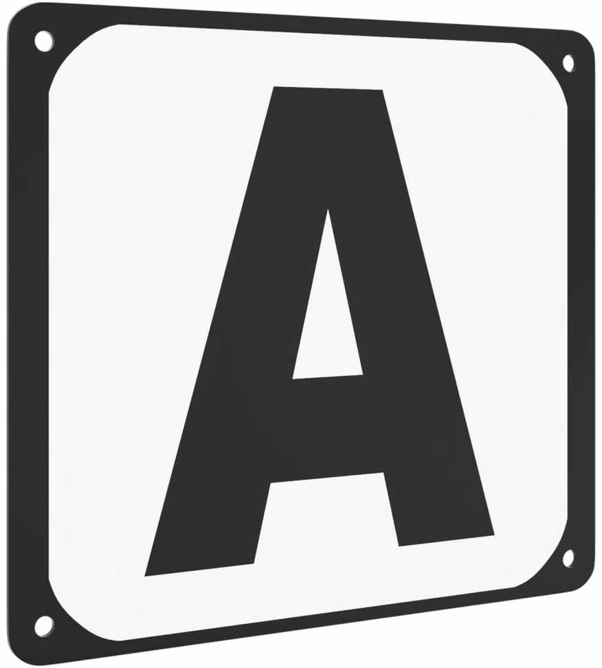 Raidės jojimo aikštelei, 12vnt., plienas