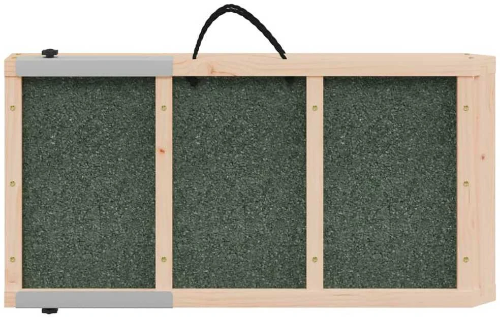 Rampa šunims, žalios spalvos, 120x30cm, eglės medienos masyvas