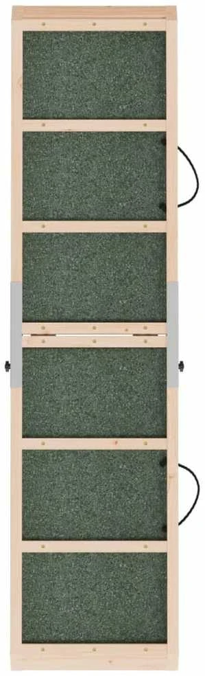 Rampa šunims, žalios spalvos, 120x30cm, eglės medienos masyvas