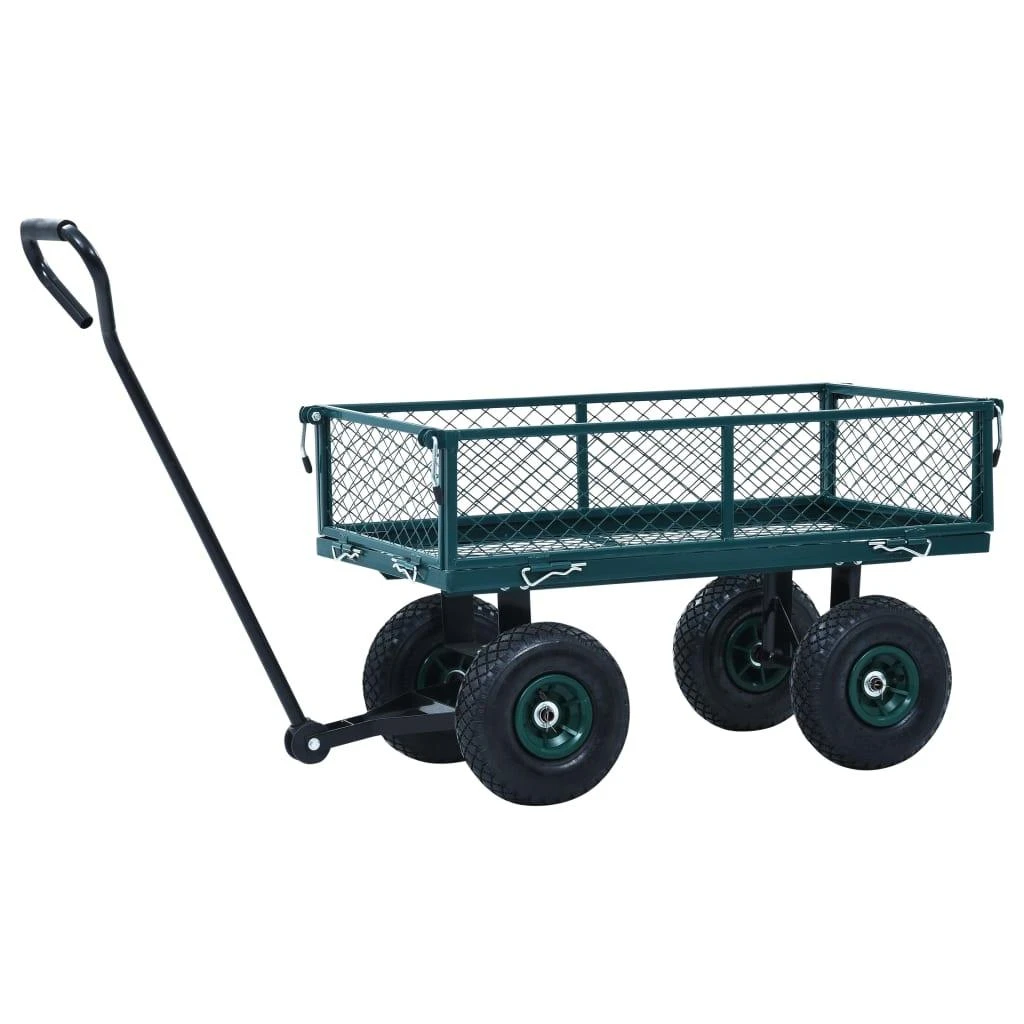 Rankinis sodo vežimėlis, žalios spalvos, 250kg