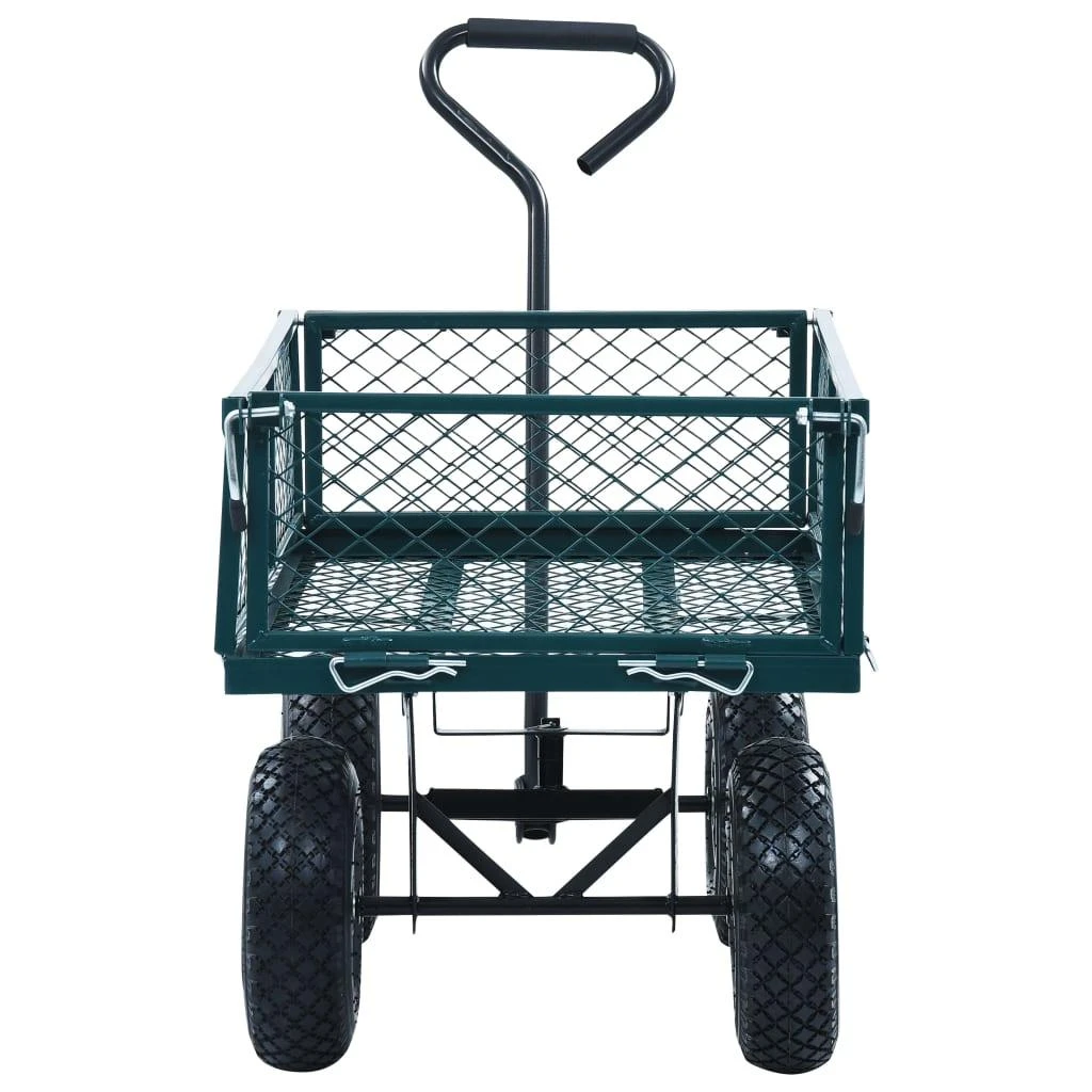 Rankinis sodo vežimėlis, žalios spalvos, 250kg