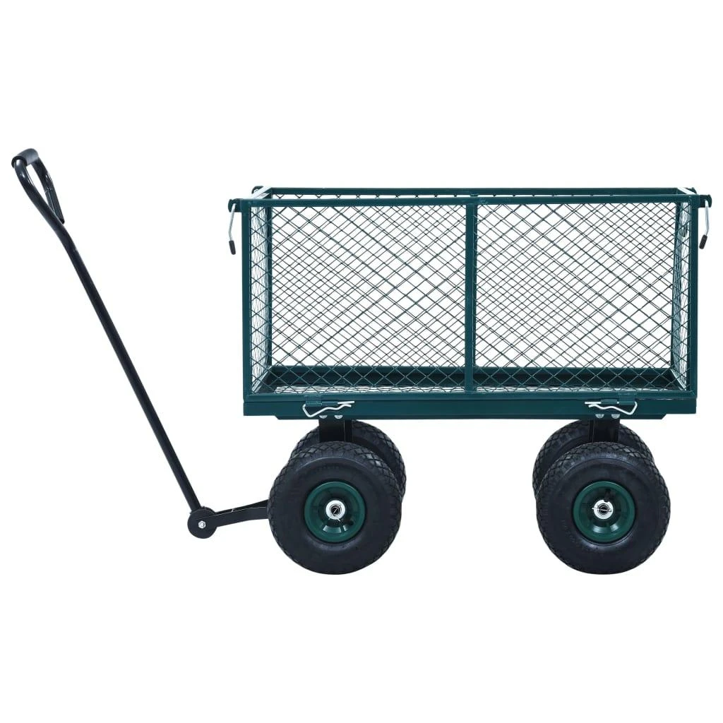 Rankinis sodo vežimėlis, žalios spalvos, 350kg