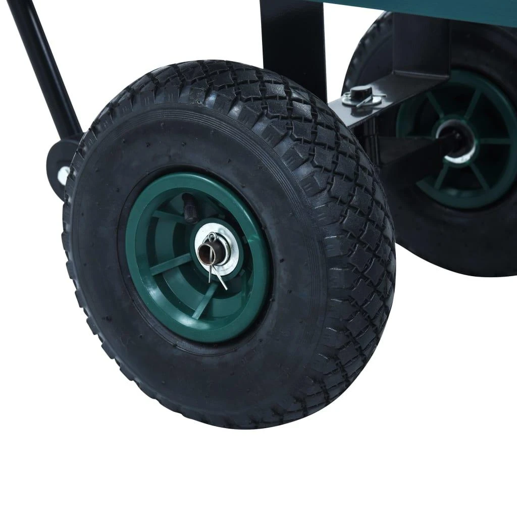 Rankinis sodo vežimėlis, žalios spalvos, 250kg