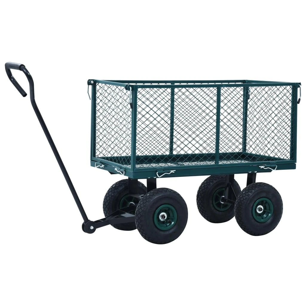 Rankinis sodo vežimėlis, žalios spalvos, 350kg