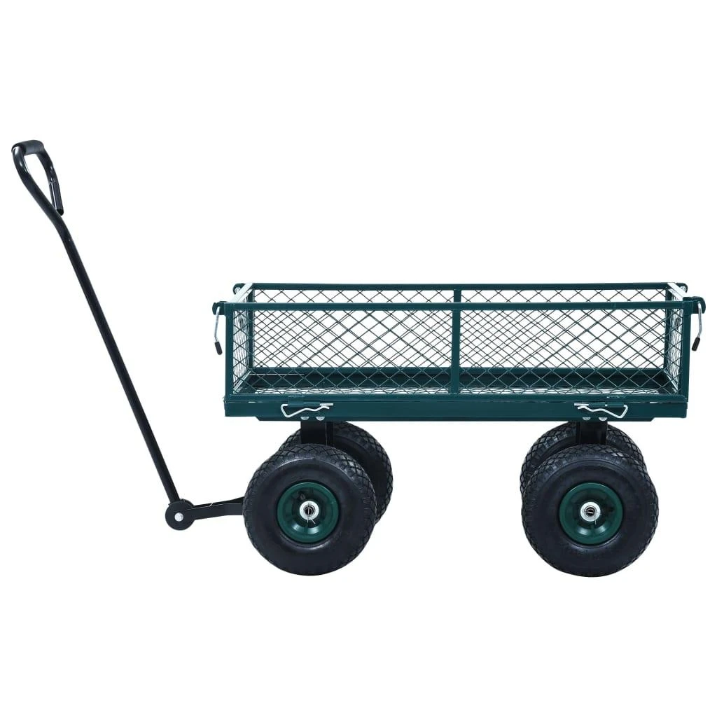 Rankinis sodo vežimėlis, žalios spalvos, 250kg