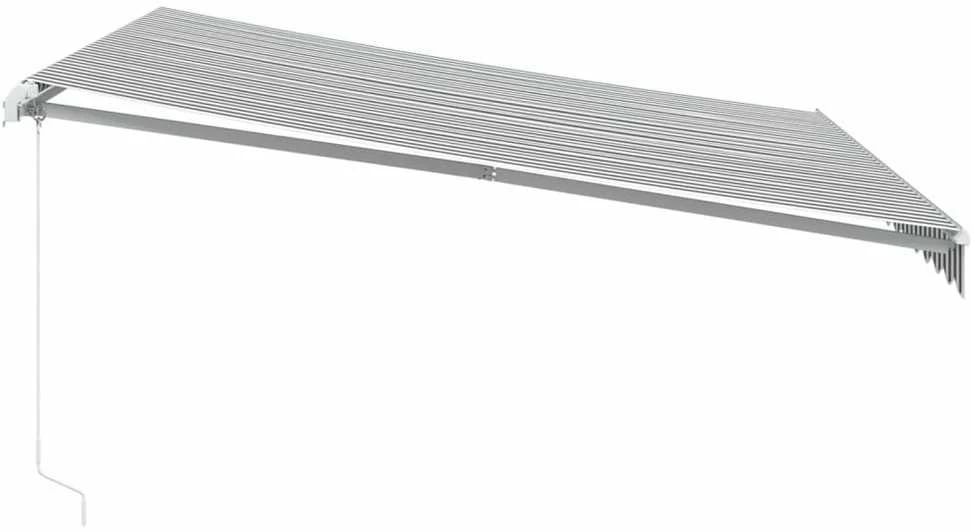 Rankiniu būdu ištraukiama markizė, antracito/balta, 400x300cm