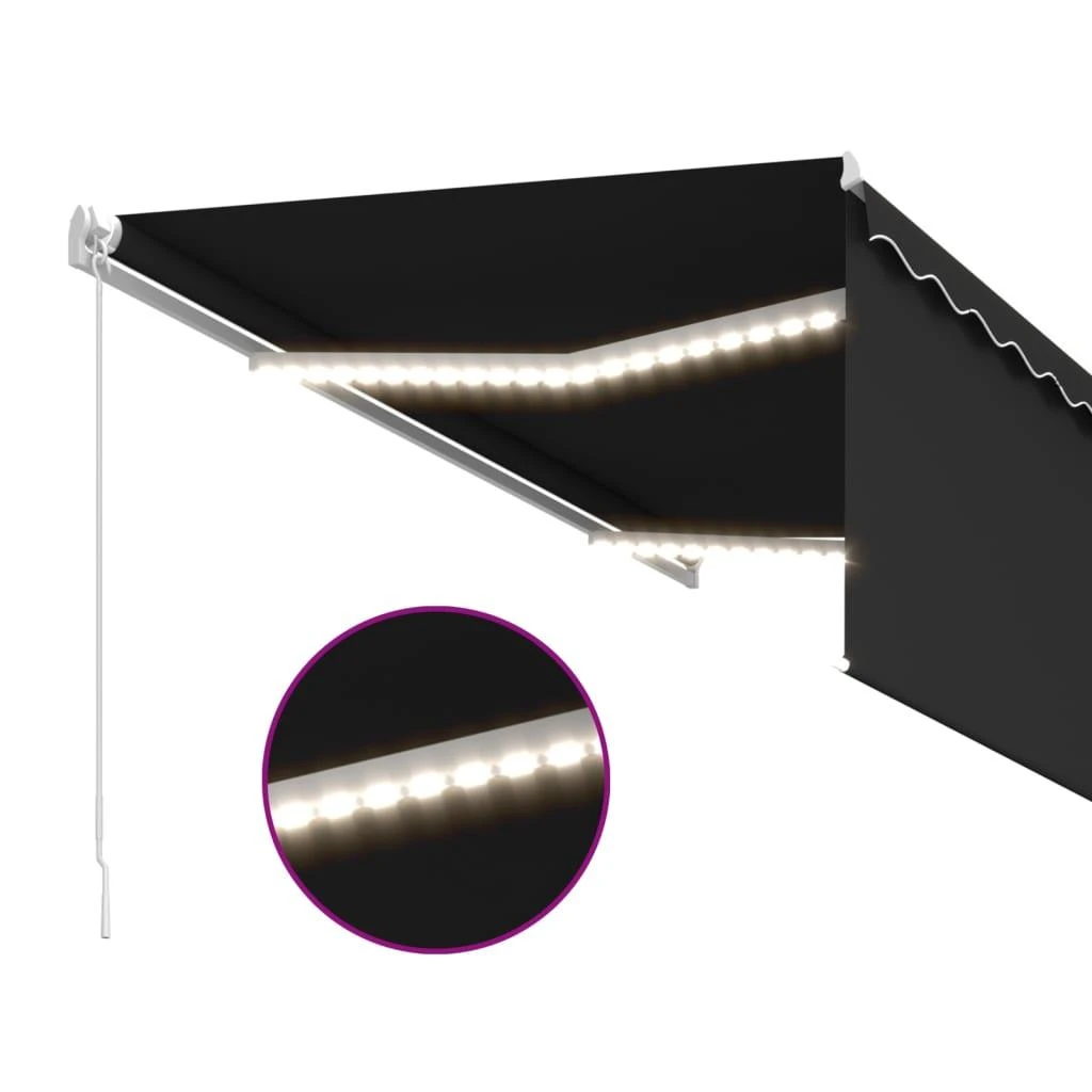 Rankiniu būdu ištraukiama markizė, antracito, 3x2,5m