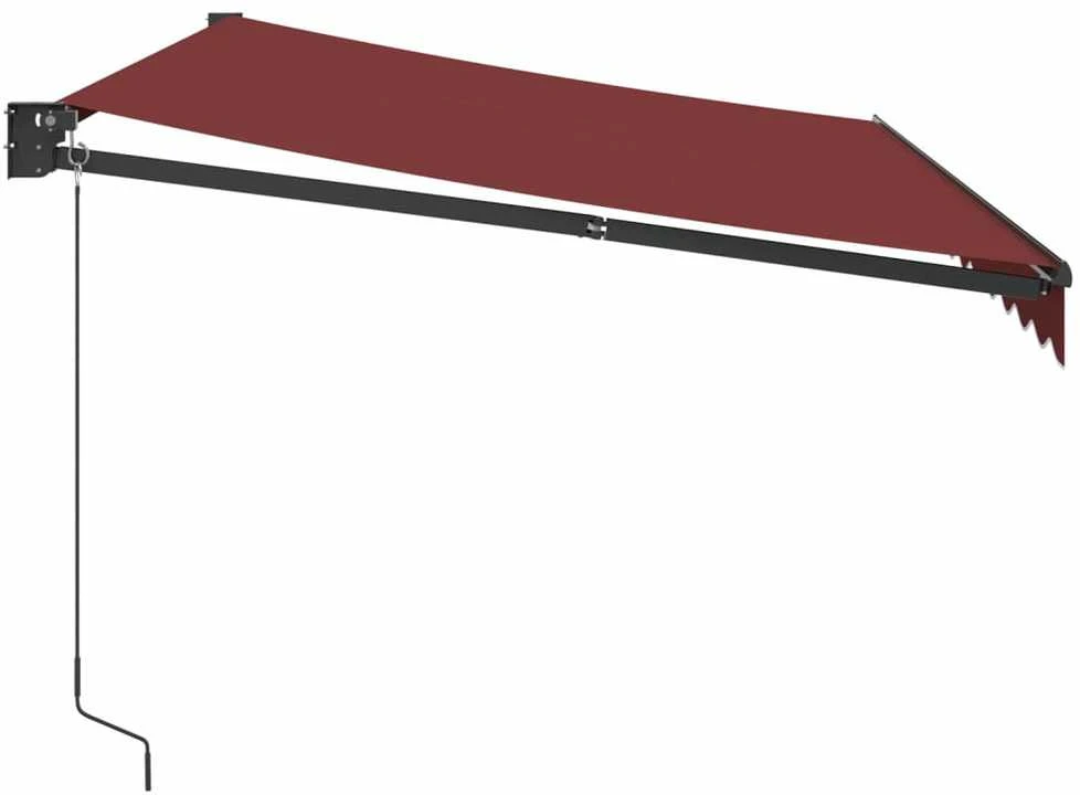 Rankiniu būdu ištraukiama markizė, bordo spalvos, 350x250cm