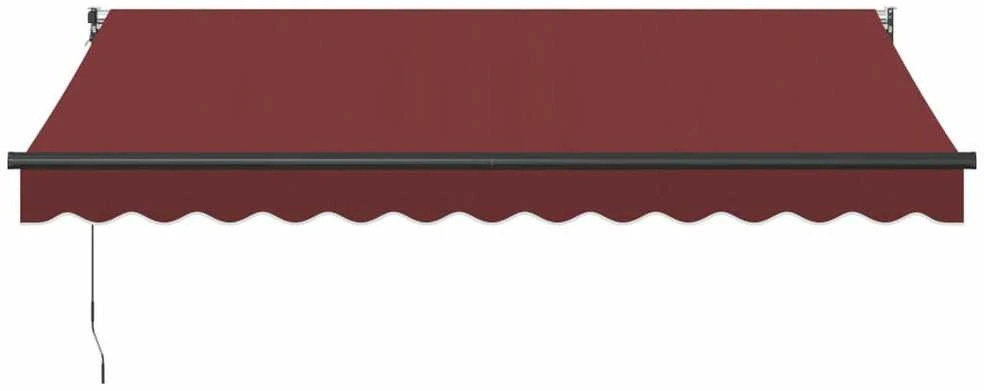 Rankiniu būdu ištraukiama markizė, bordo spalvos, 350x250cm