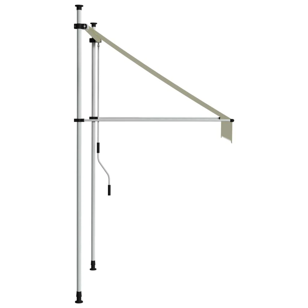 Rankiniu būdu ištraukiama markizė, kreminės spalvos, 100cm
