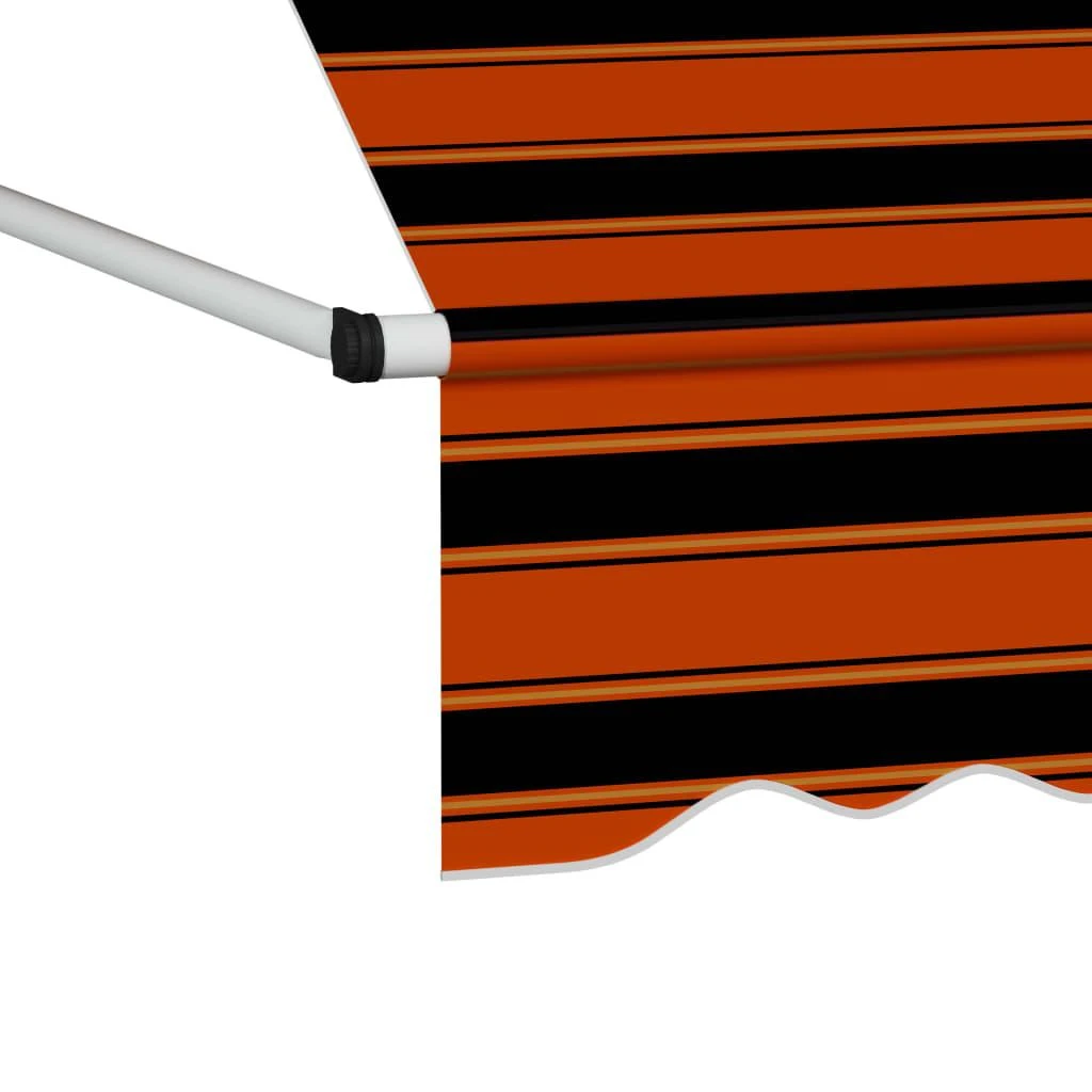 Rankiniu būdu ištraukiama markizė, oranžinė ir ruda, 100cm