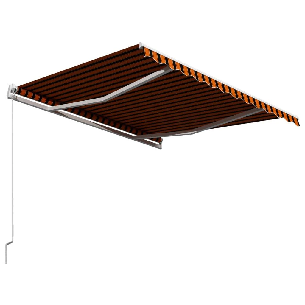 Rankiniu būdu ištraukiama markizė, oranžinė ir ruda, 350x250cm