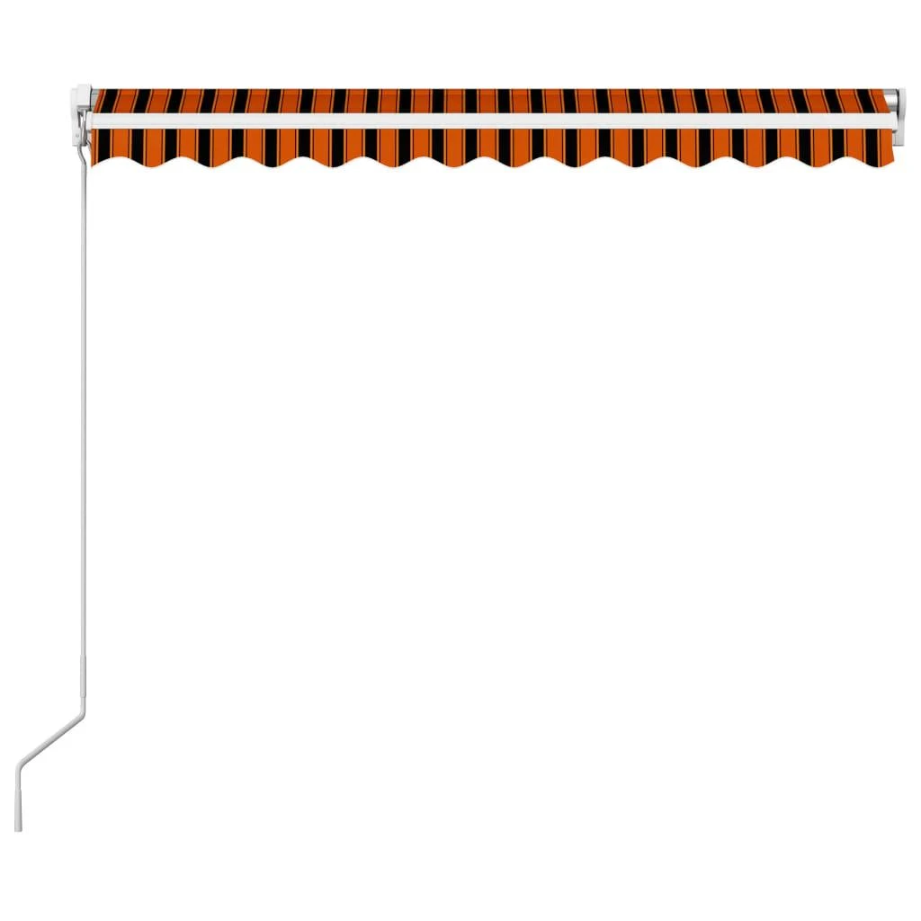 Rankiniu būdu ištraukiama markizė, oranžinė ir ruda, 350x250cm