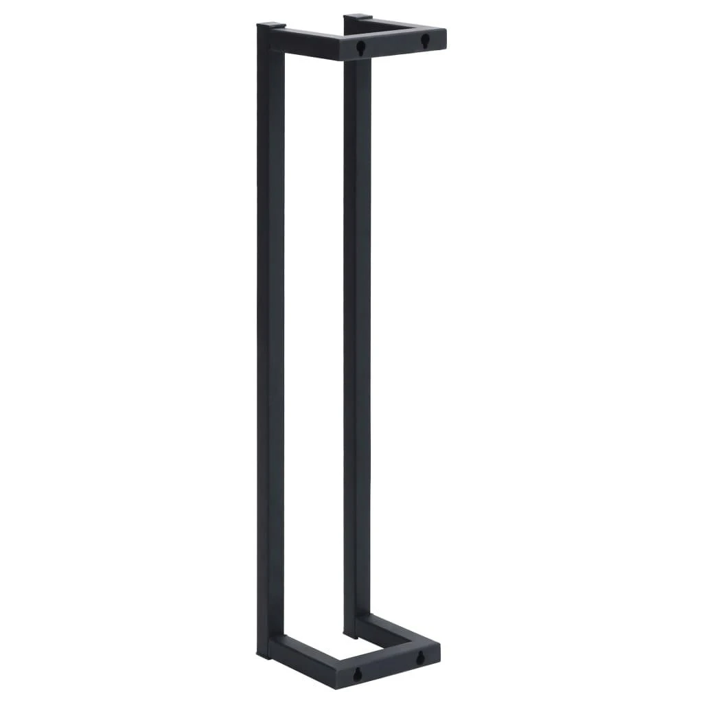 Rankšluosčių kabykla, juodos spalvos, 12,5x12,5x60cm, geležis