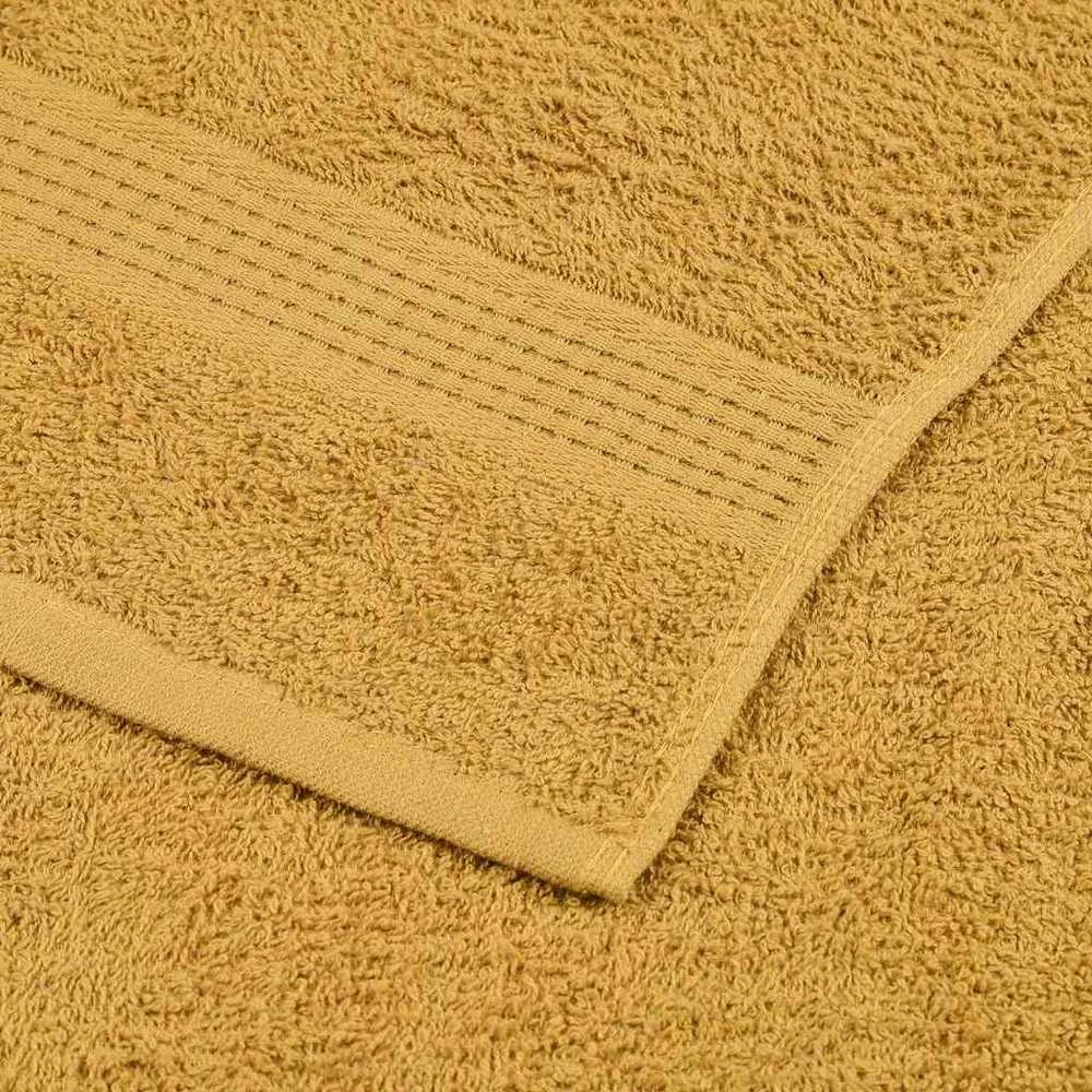 Rankšluostis Rankšluosčių rinkinys, 12vnt., auksiniai, 100%medvilnė, 360g/m²