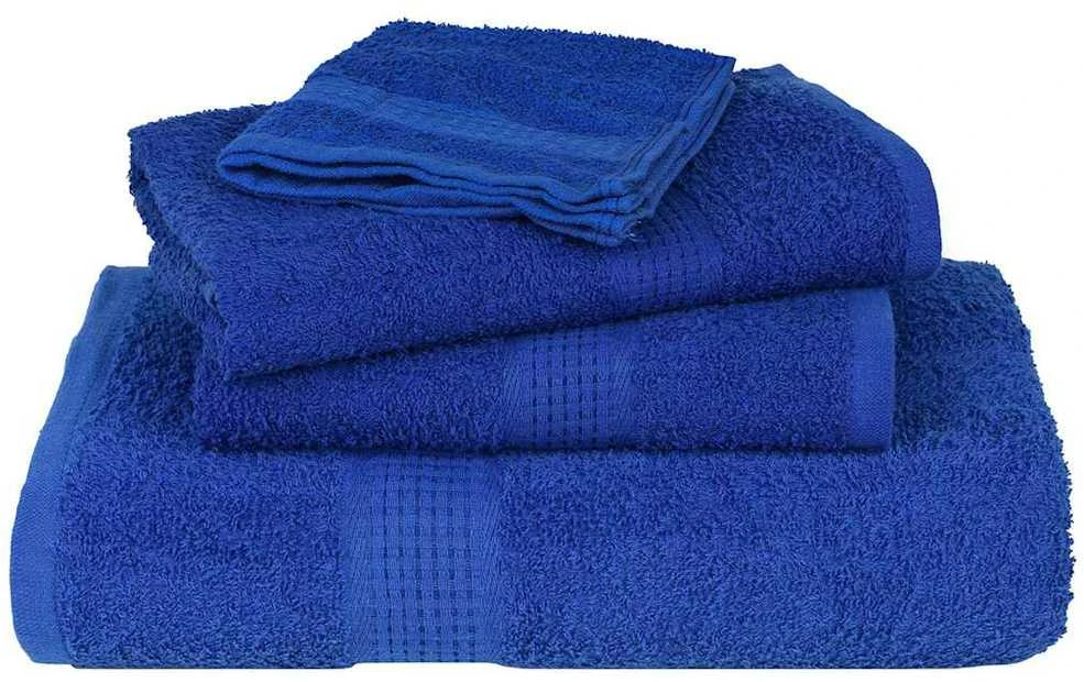 Rankšluostis Rankšluosčių rinkinys, 12vnt., mėlyni, 100% medvilnė, 360g/m²