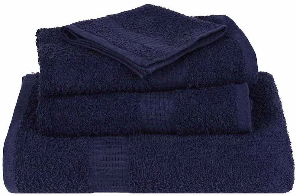 Rankšluostis Rankšluosčių rinkinys, 12vnt., mėlyni, 100% medvilnė, 360g/m²