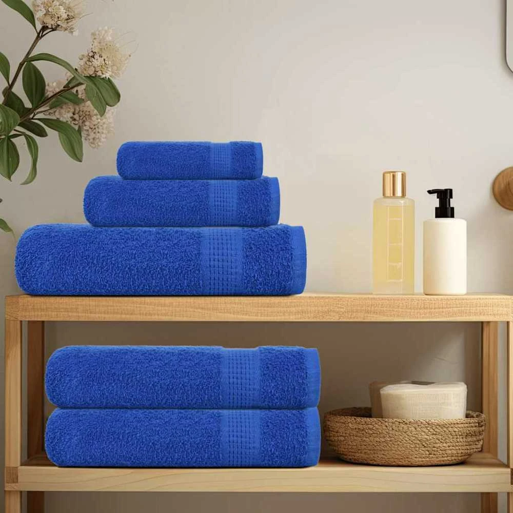 Rankšluostis Rankšluosčių rinkinys, 12vnt., mėlyni, 100% medvilnė, 360g/m²