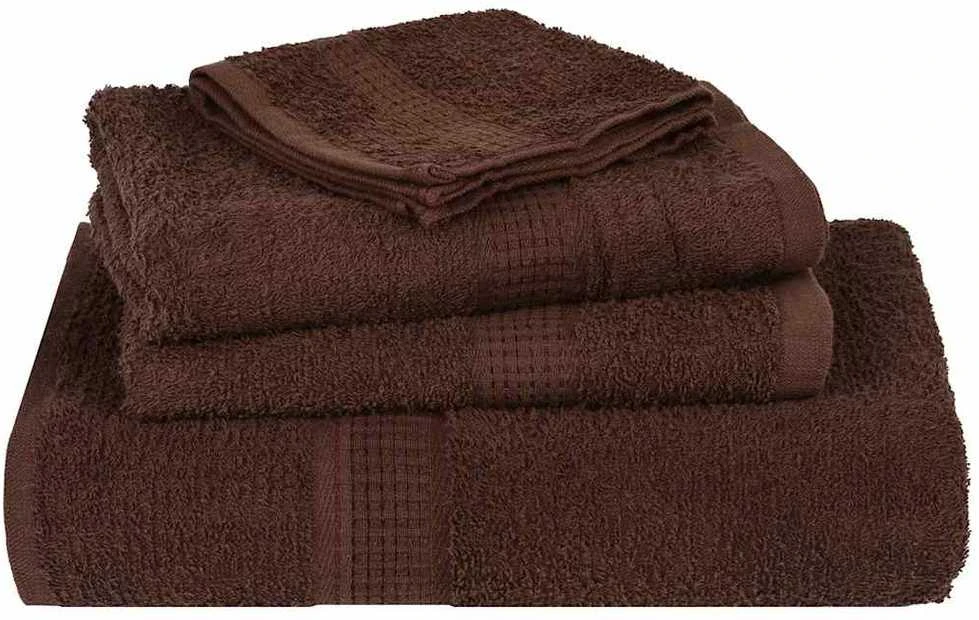 Rankšluostis Rankšluosčių rinkinys, 12vnt., rudi, 100% medvilnė, 360g/m²