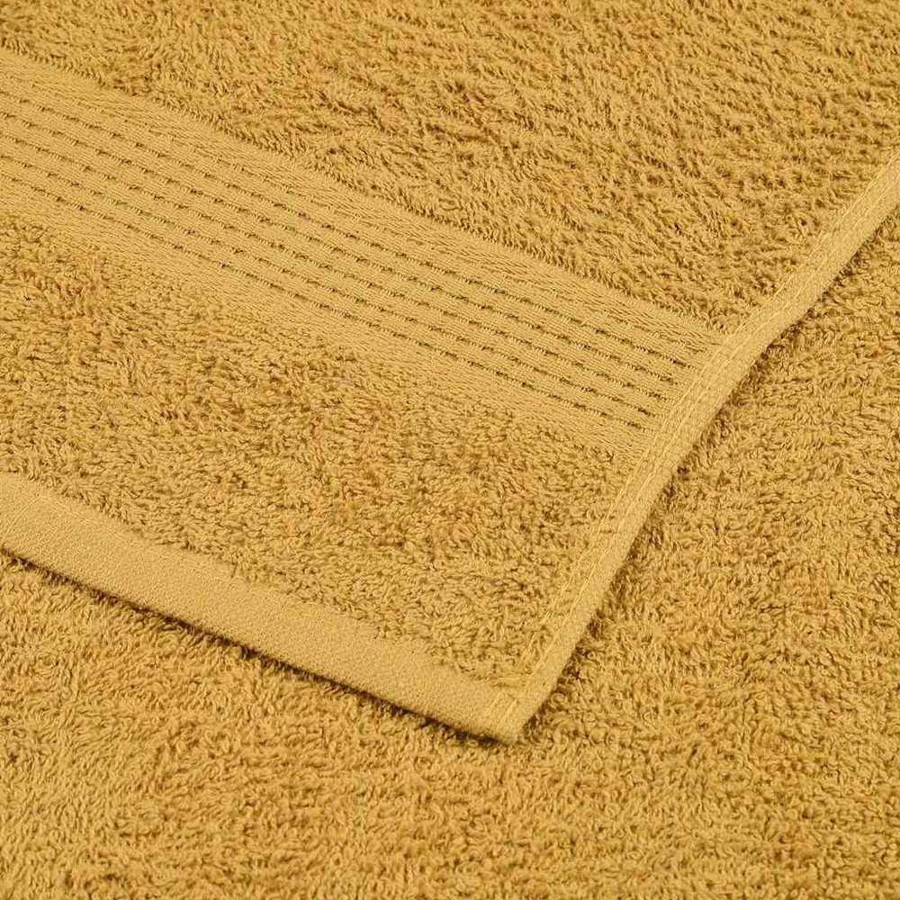 Rankšluostis Rankšluosčių rinkinys, 6vnt., auksiniai, 100% medvilnė, 360g/m²