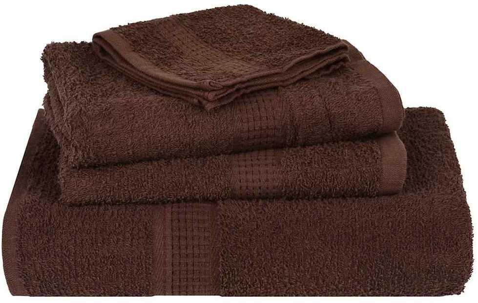 Rankšluostis Rankšluosčių rinkinys, 6vnt., rudi, 100% medvilnė, 360g/m²
