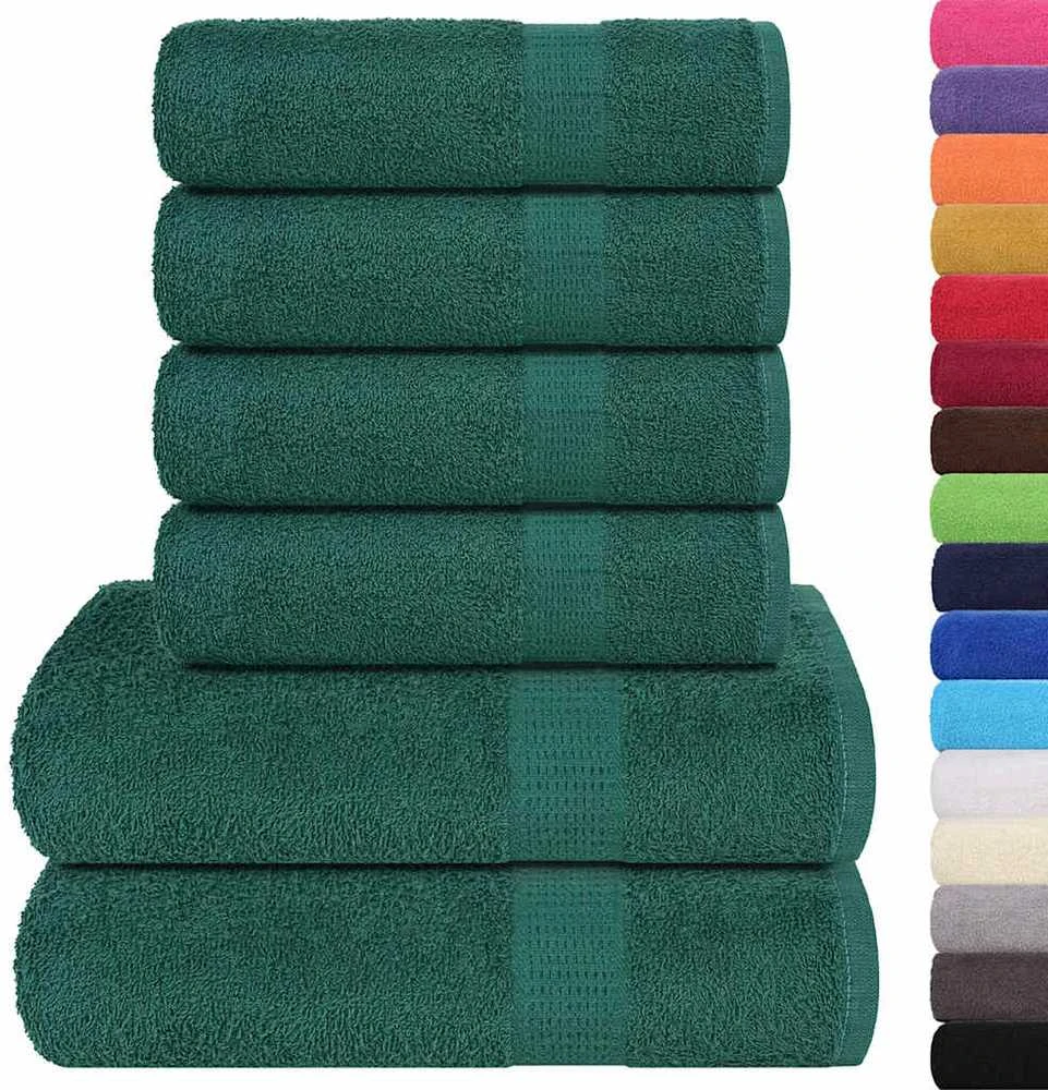 Rankšluostis Rankšluosčių rinkinys, 6vnt., žali, 100% medvilnė, 360g/m²