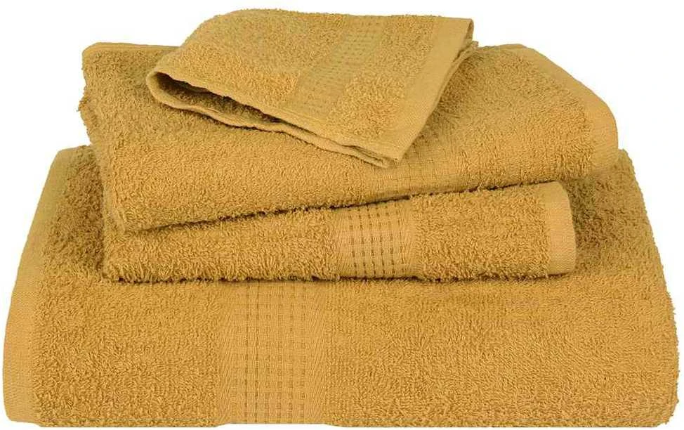 Rankšluostis Rankšluosčių rinkinys, 8vnt., auksiniai, 100% medvilnė, 360g/m²